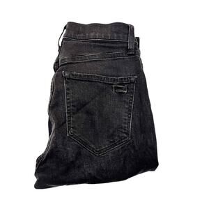 AYR The Chiller Black Denim Jeans Skinny Raw Hem Zip Fly Size 26 x 28